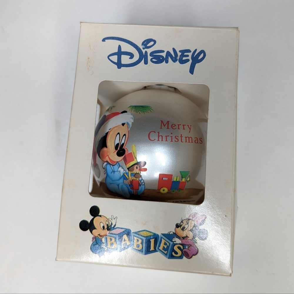 Disney Babies Vintage 1984 Mickey & Minnie Mouse Christmas ornament